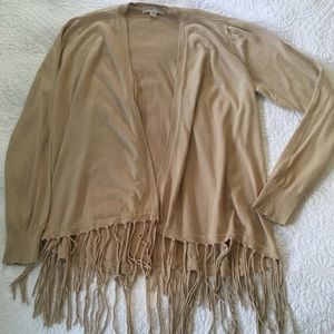 Michael Kors fringe cardigan